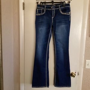 Cello brand jeans, boot cut.